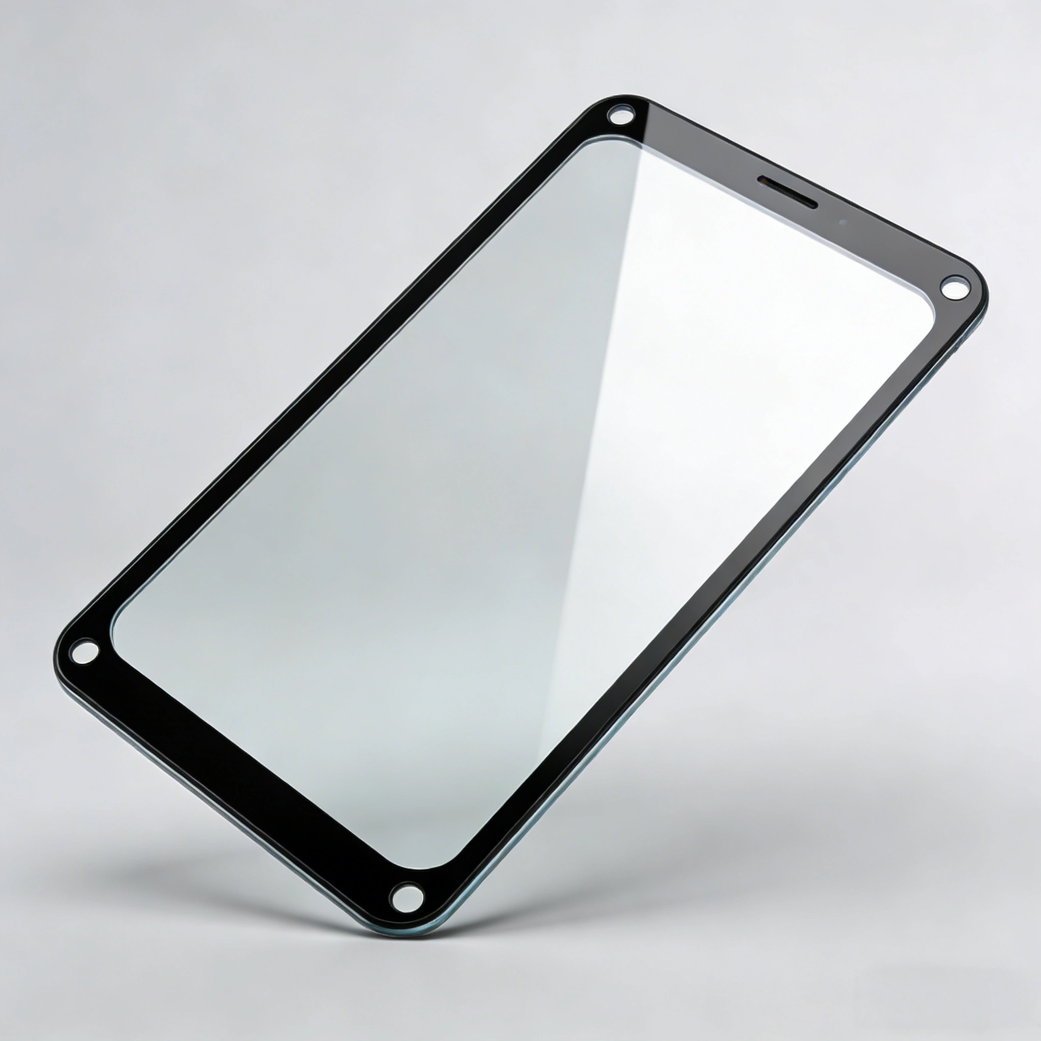 AF Coated Glass with Printing, CNC Machining, and Edge Finishing